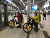 fiets in trein naar Spanje
