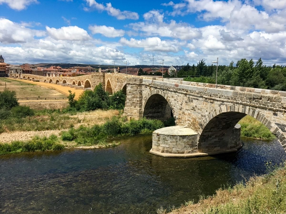 León Astorga Hospital de Orbigo bridge 3060