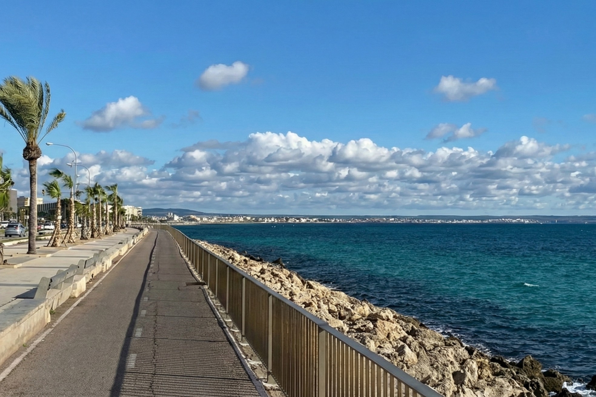 Mallorca Cycling path next to Basílica de Santa María thumb